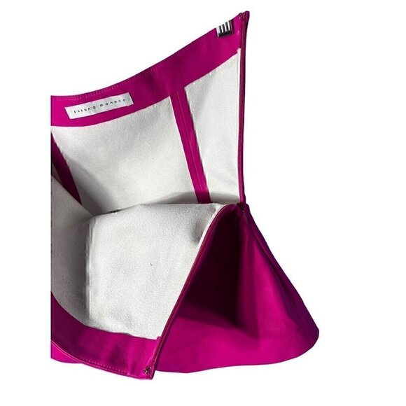 SUSANA MONACO Fuchsia Pleather Tube Top, SMALL - Picture 6 of 7